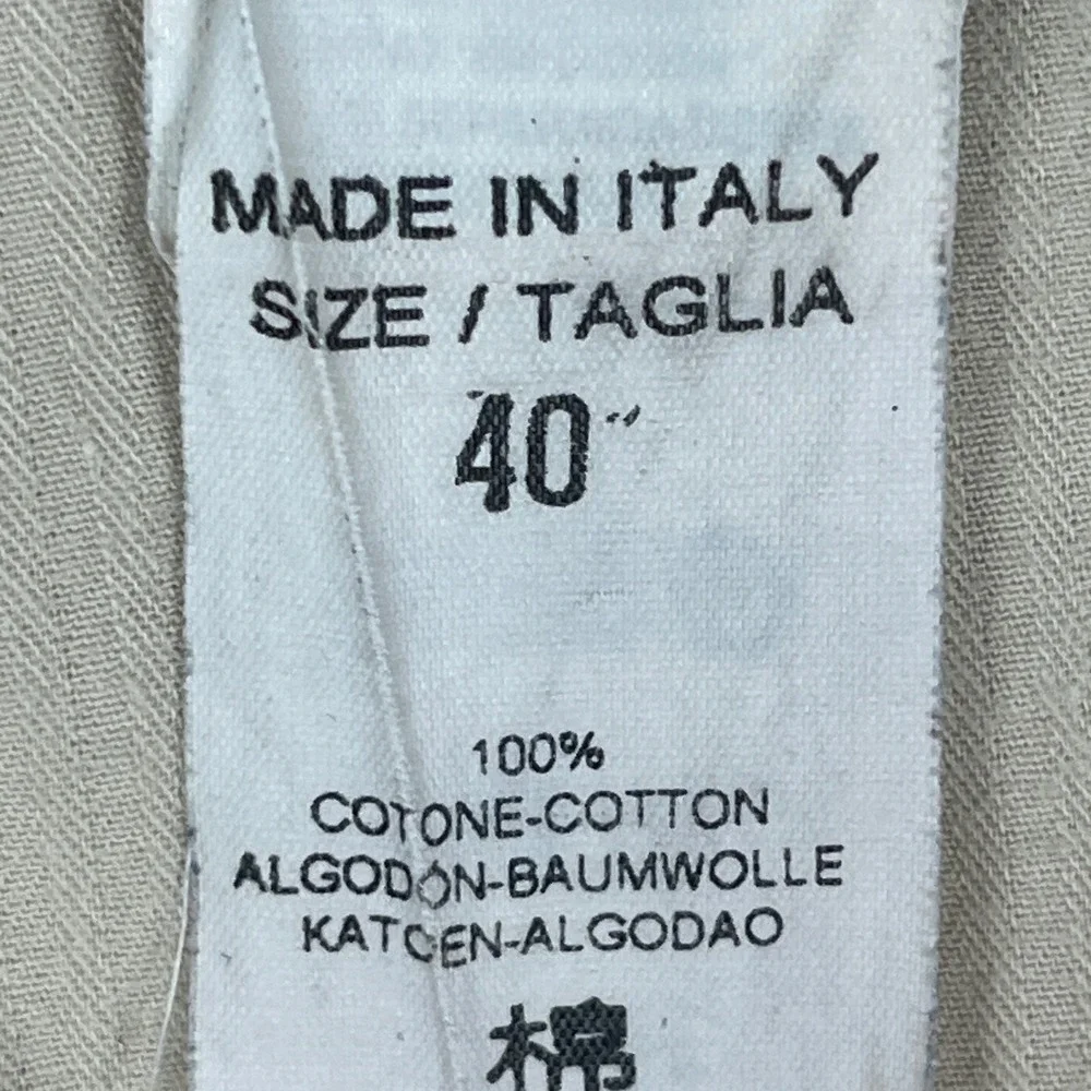Ermenegildo Zegna Chino‎ Pants 37x27 (IT 40) Beige Cotton Italy Luxury